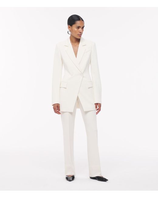 Another Tomorrow White Jersey Jacket