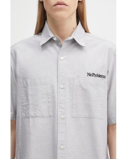 Camicia di No Problemo in White da Uomo