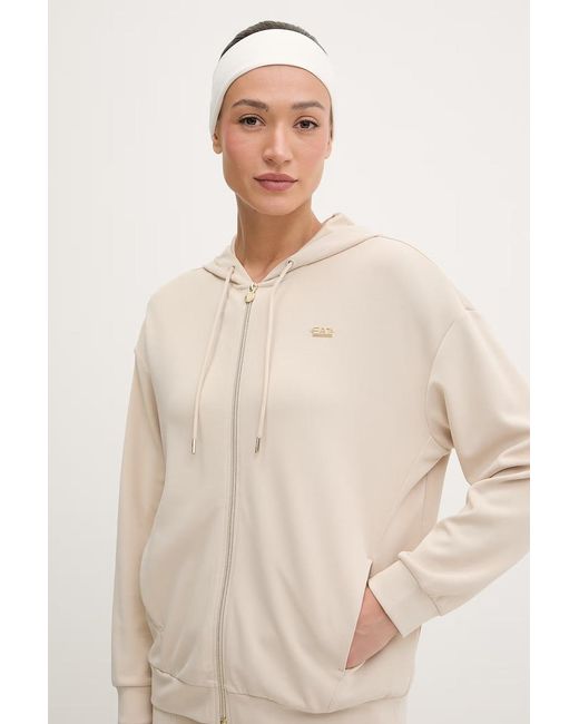 Felpa Da Donna di EA7 in Natural