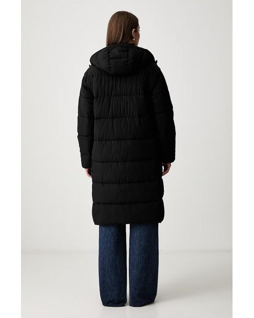 Giacca Lunga Da Donna di Calvin Klein in Black