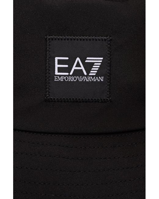 Bucket Hat di EA7 in Black