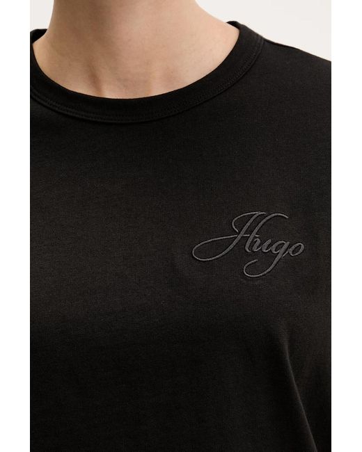 Maglietta Basic Da Donna di HUGO in Black