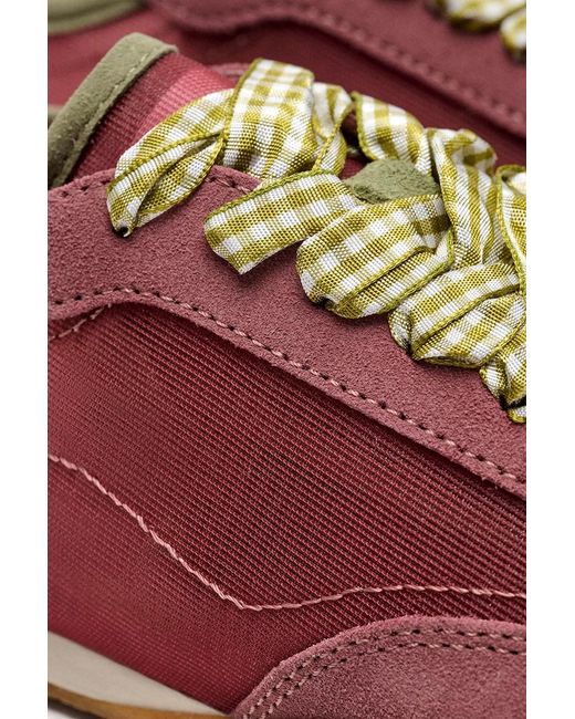 Bridge Vichy Solid Mesh Sage Sneakers Da Donna di HOFF in Red