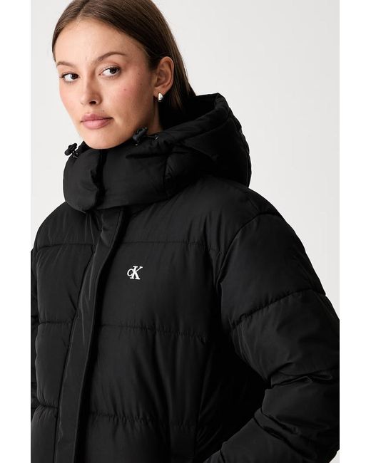 Giacca Lunga Da Donna di Calvin Klein in Black