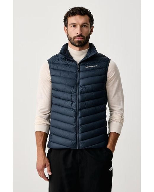 Smanicato di Peak Performance in Blue da Uomo