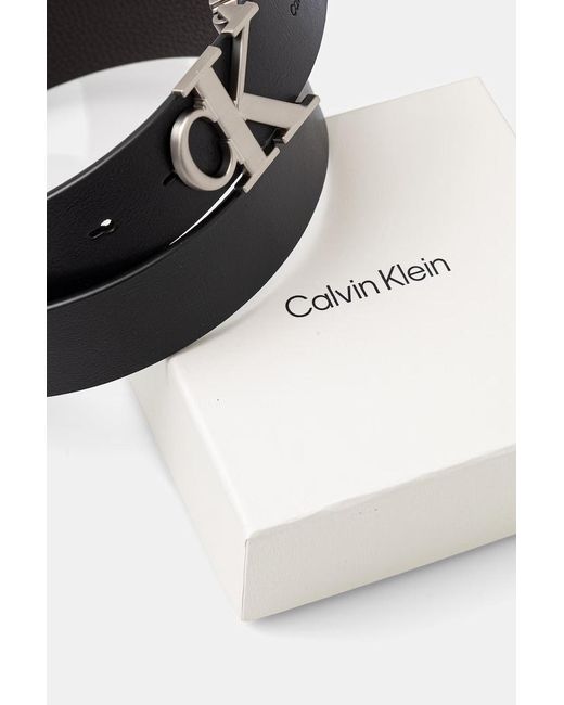 Cintura Reversibile Da Uomo di Calvin Klein in Black da Uomo