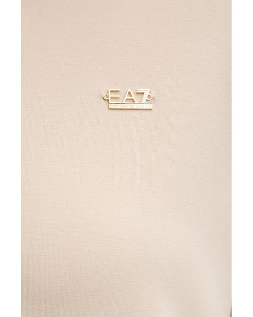 Felpa Da Donna di EA7 in Natural