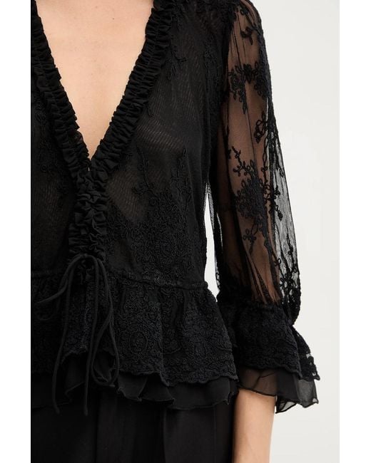 Camicia di Bardot in Black