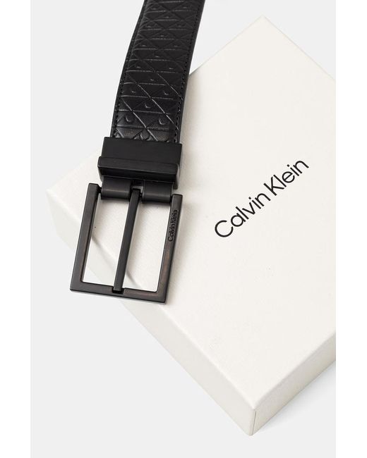 Cintura Reversibile Da Uomo di Calvin Klein in Black da Uomo