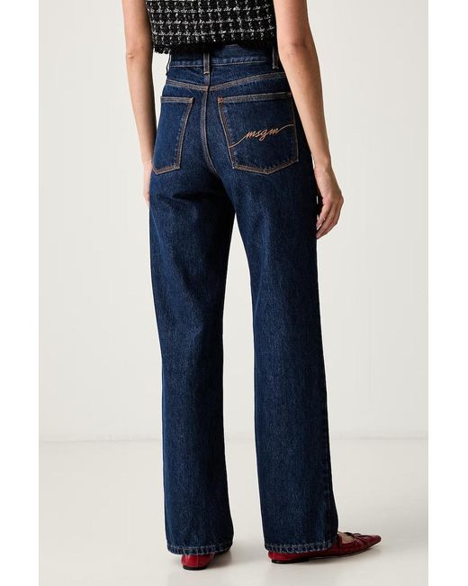 Jeans Regular Da Donna di MSGM in Blue
