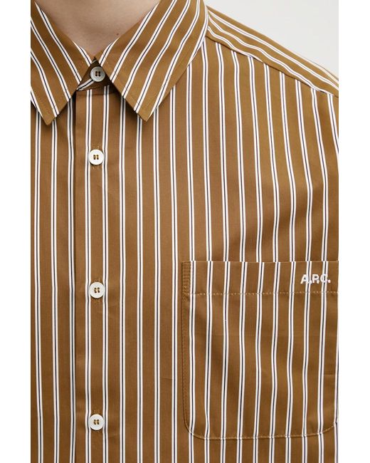 Camicia Da Uomo di A.P.C. in Natural da Uomo