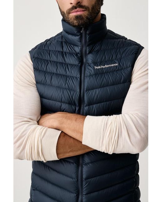 Smanicato di Peak Performance in Blue da Uomo