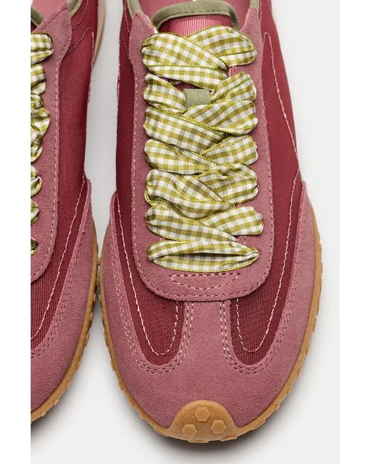 Bridge Vichy Solid Mesh Sage Sneakers Da Donna di HOFF in Red