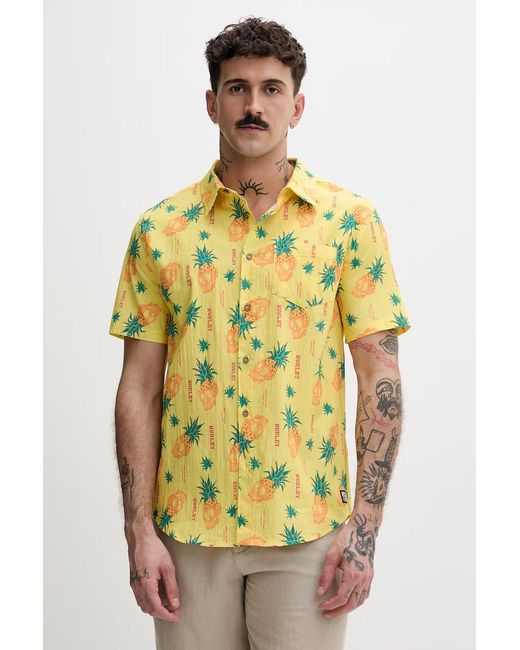 Camicia Da Uomo Con Cotone di Hurley in Metallic da Uomo