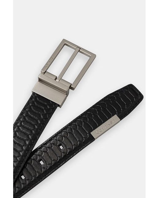 Cintura Reversibile Da Uomo di Calvin Klein in Black da Uomo