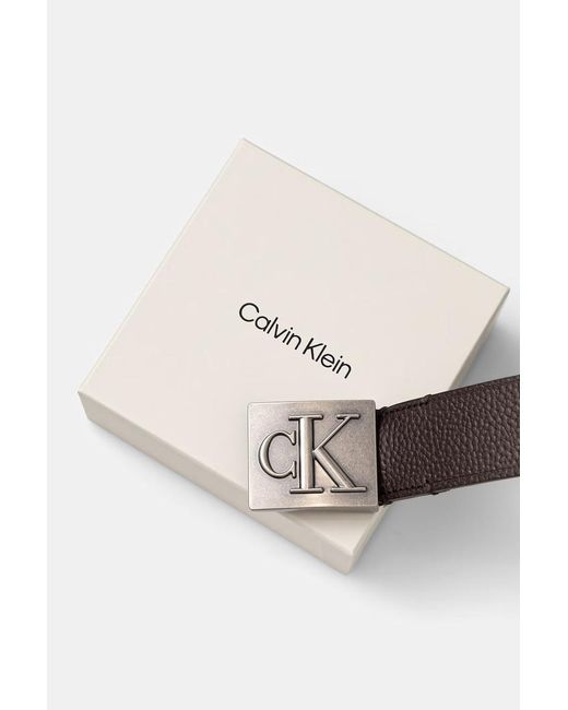 Cintura Da Uomo di Calvin Klein in Brown da Uomo