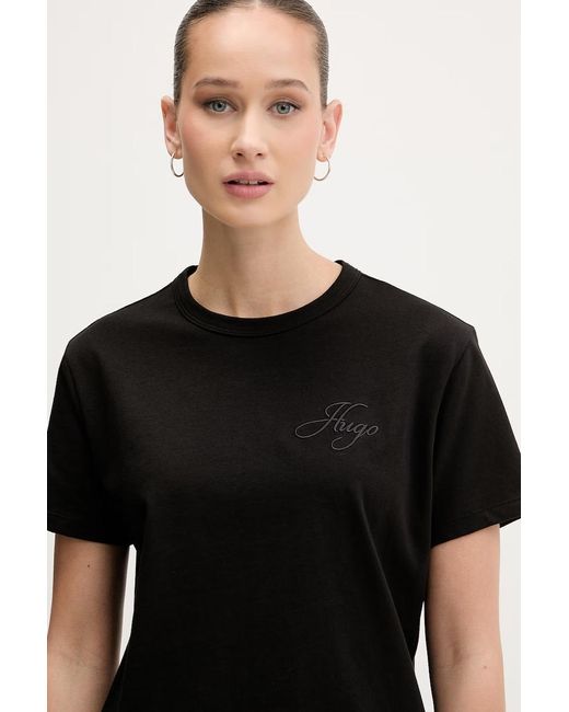 Maglietta Basic Da Donna di HUGO in Black