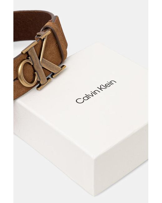 Cintura Da Uomo di Calvin Klein in Brown da Uomo