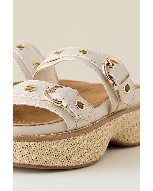 Kelsi Dagger Brooklyn Natural Penny Platform Sandals