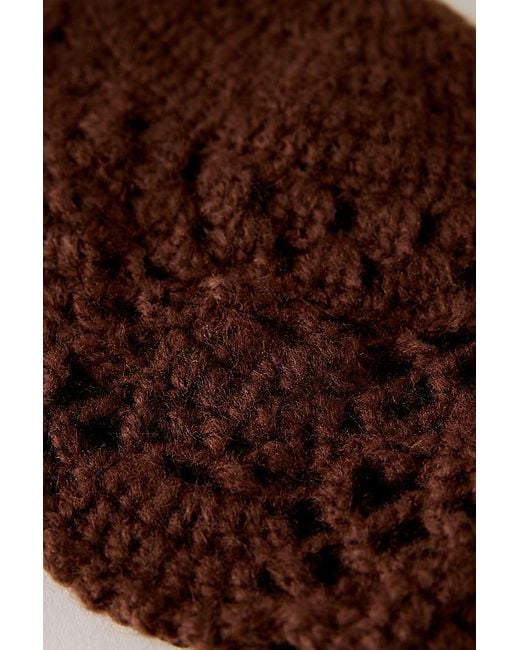 By Anthropologie Black Knitted Skull Cap