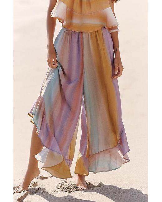 Celandine Multicolor Ruffle Harem Pants