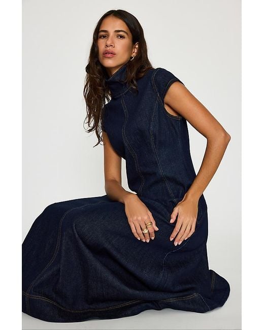 ALIGNE Blue Monroe Denim Maxi Dress