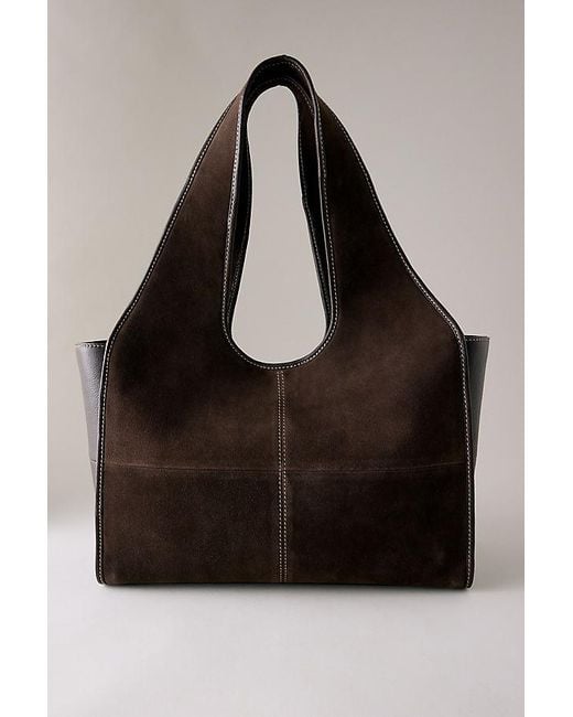 By Anthropologie Black The Contrast Tote Bag