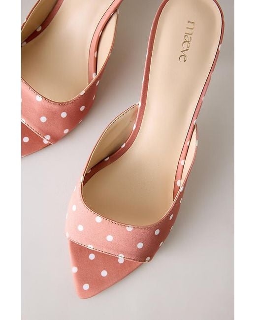 Maeve Multicolor Point Toe Mule Heels