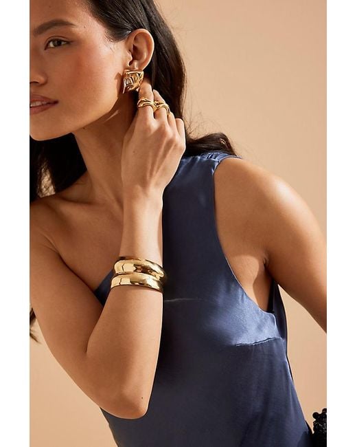By Anthropologie White The Lily One-Shoulder Satin Maxi Slip Dress