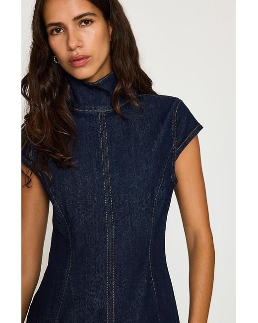 ALIGNE Blue Monroe Denim Maxi Dress