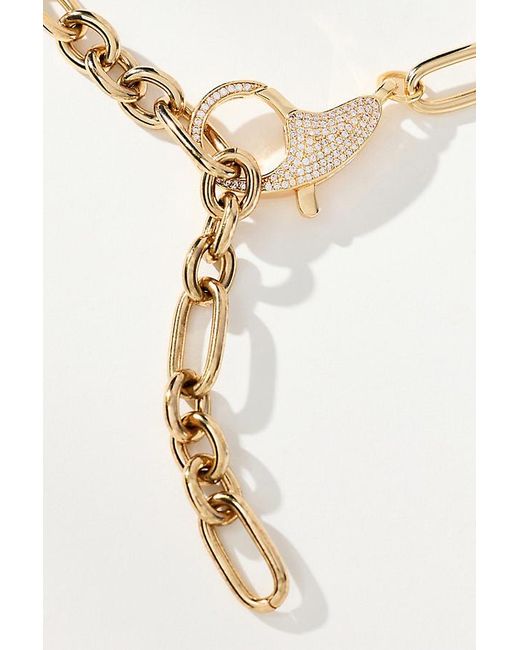 By Anthropologie Green Linked & Locked Necklace