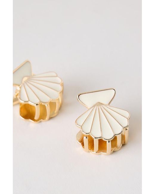 Kitsch Metallic Shell Metal Mini Claw Clips