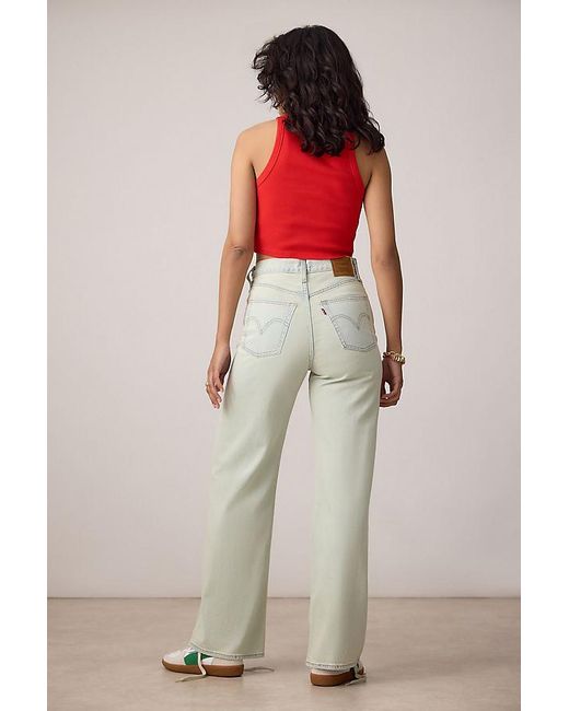 Levi's Black Ribcage Wide-Leg Jeans