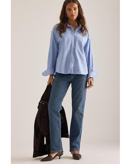 Pistola Blue Bri High-Rise Slim Straight-Leg Jeans