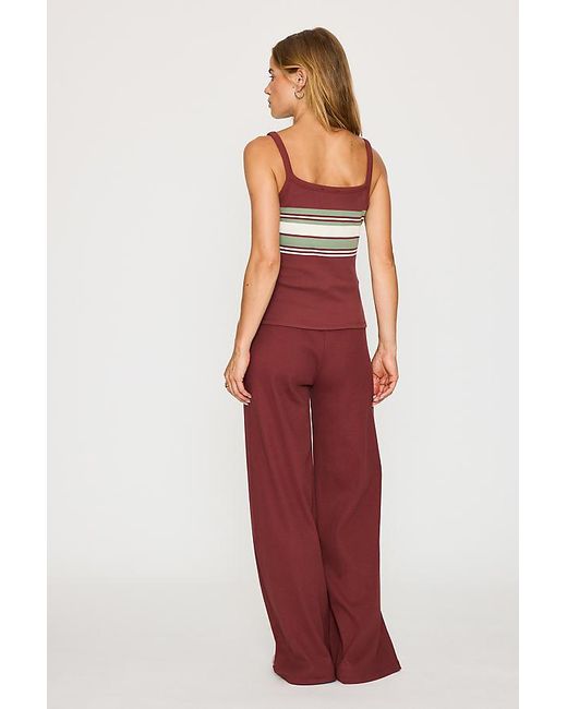 4th & Reckless Red Lani Stripe Tank Top