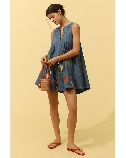 women's a line dress midi dress Southern Tide Women's Alexandrea Midi Dress Peaches N' Cream (Size M) 65% Lyocell 35% Cotton