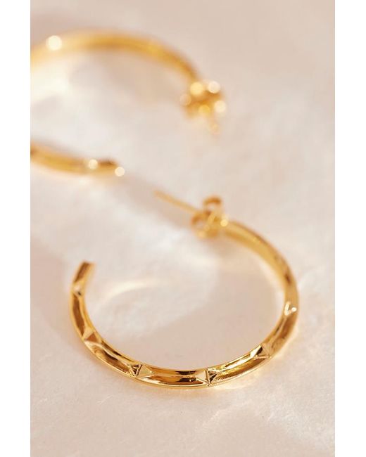 Rachel Jackson Black Large Arrow Spike Hoop Earrings