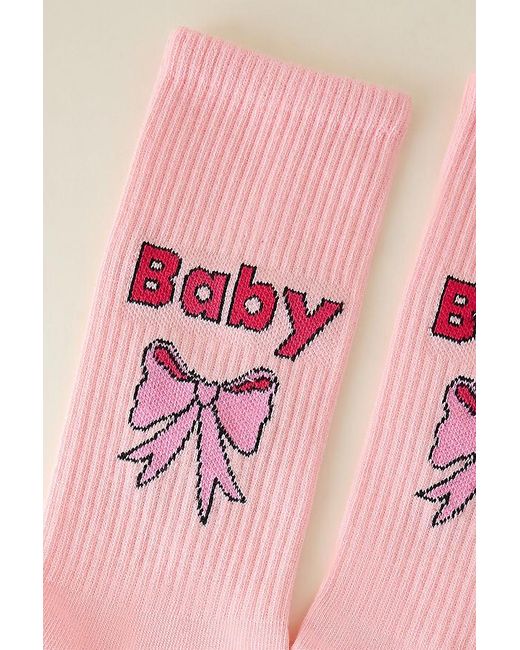 Happy Socks Pink Baby Bow Socks