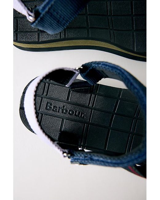 Barbour Black Mila Platform Sandals