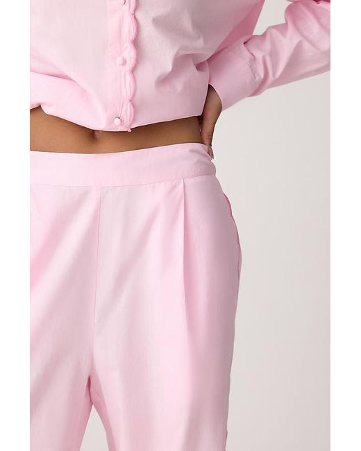It's 9pm Pink Ariel Long Scallop Pyjama Set