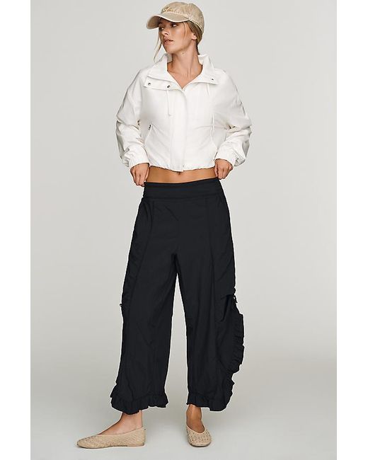 Daily Practice White Ruffle Trousers