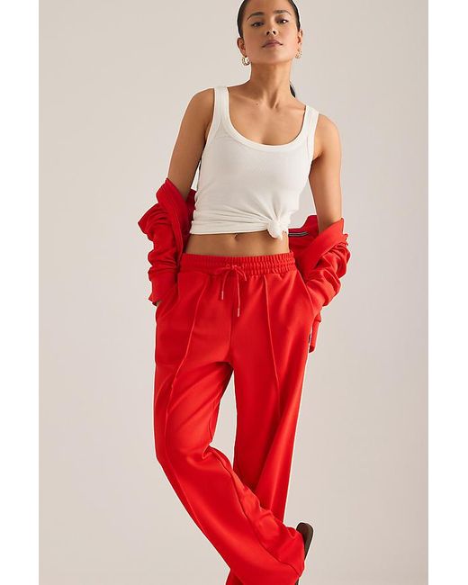 Fila Red Marina Wide-Leg Track Pants