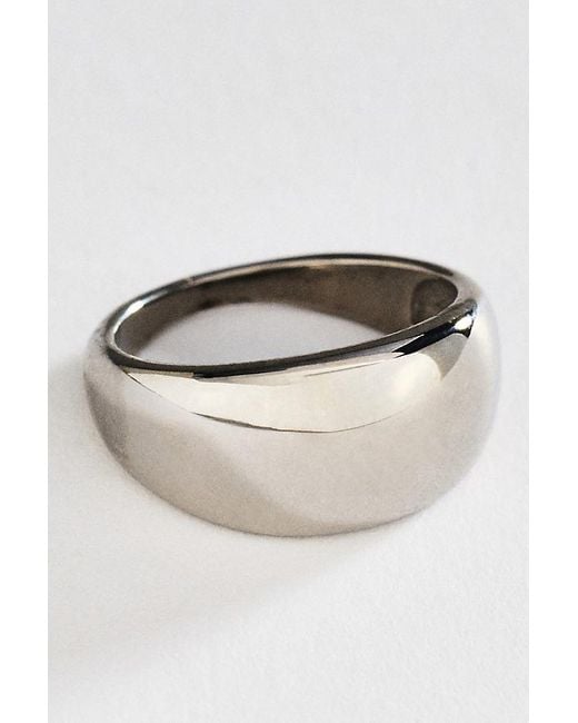 By Anthropologie Metallic Water-Resistant Dome Ring
