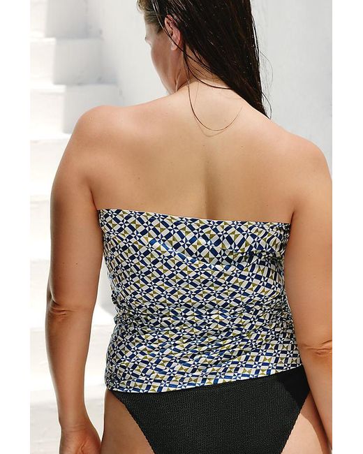 Celandine Brown Tile Mesh Top