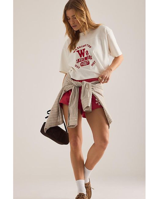 Champion Red Graphic Shorts