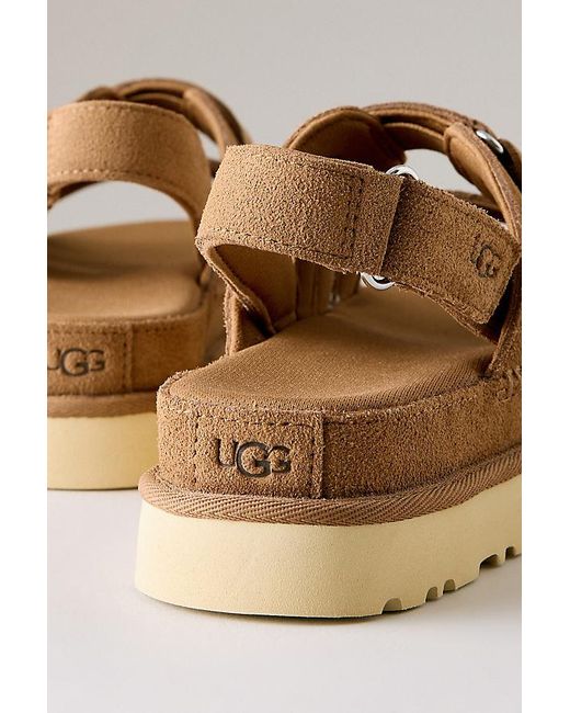 Ugg Brown Goldenstar Gleam Sandals