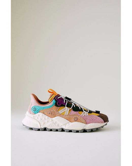 Flower Mountain Metallic Tiger Hill Suede Trainers