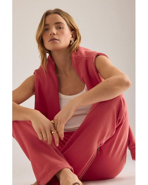 Champion Red Half-Zip Sweatshirt