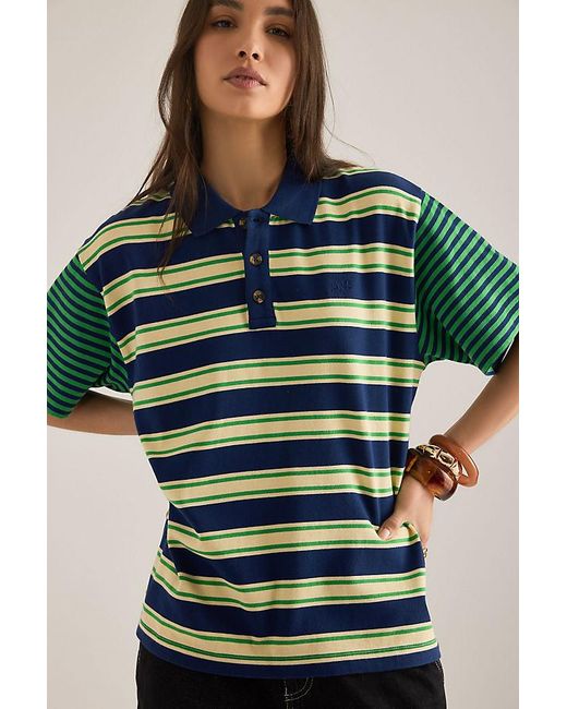 Damson Madder Green Zia Rugby Shirt