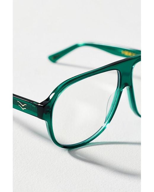 I-SEA Green Charlotte Polarised Aviator Reading Glasses
